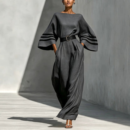 Triplechic™ LinenFlow Wide Jumpsuit