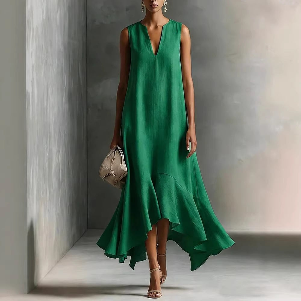 Triplechic™ DeepV AsymContour Dress
