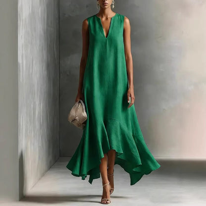 Triplechic™ DeepV AsymContour Dress