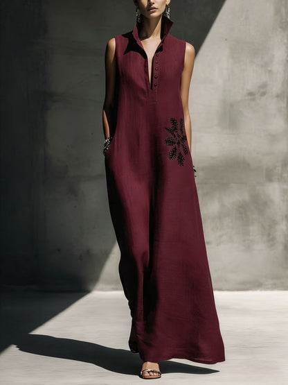 Triplechic™ PrintPocket Mandarin Dress