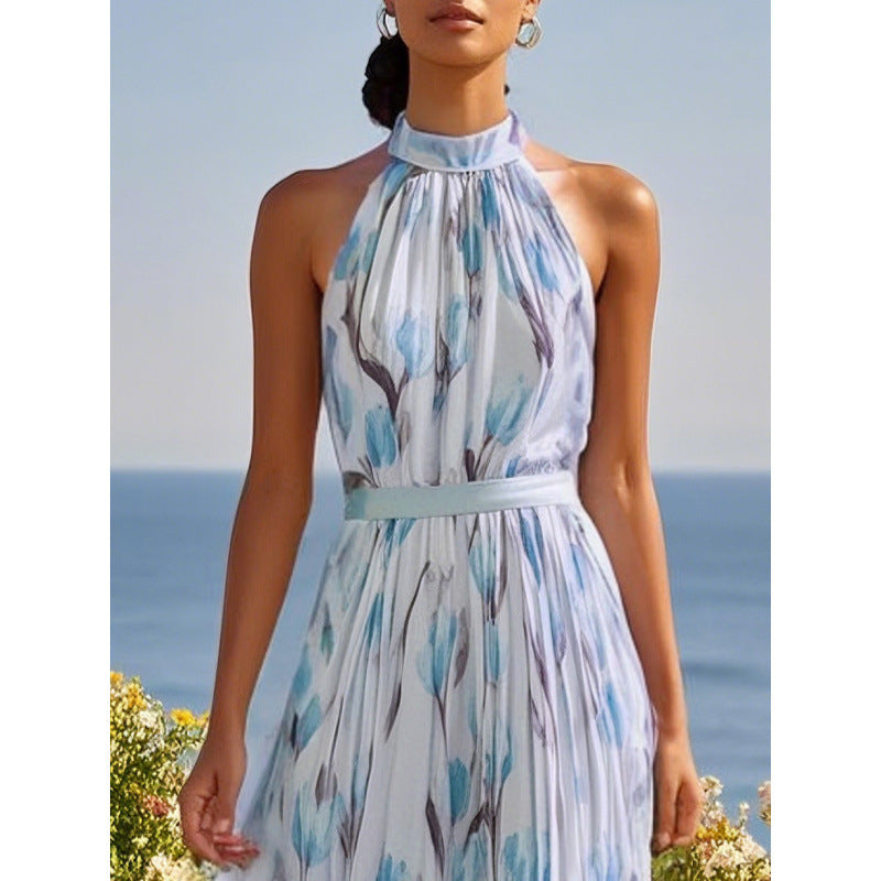 Triplechic™ HalterFlow Print Dress