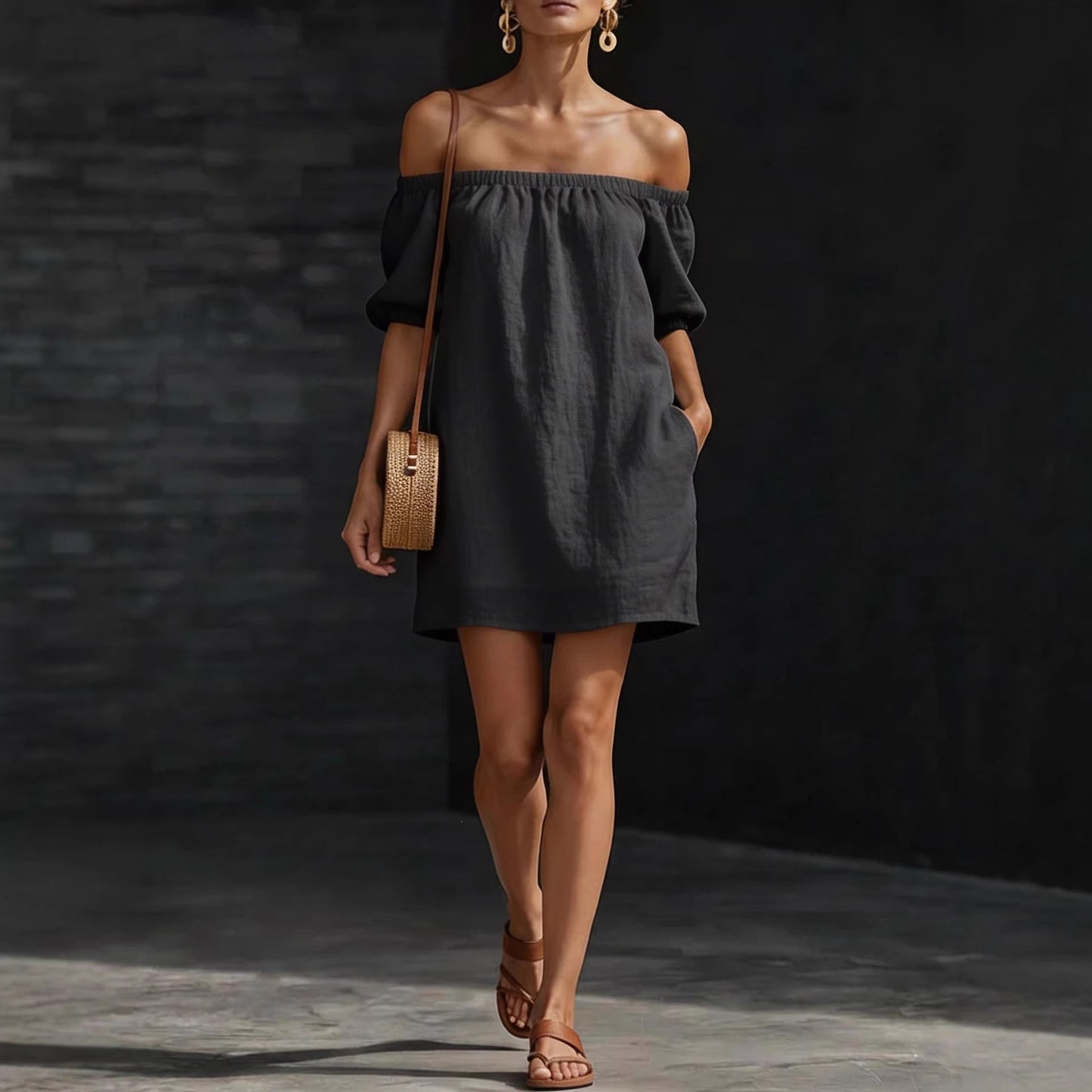 Triplechic™ OffEase Linen Dress
