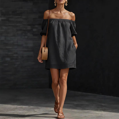 Triplechic™ OffEase Linen Dress