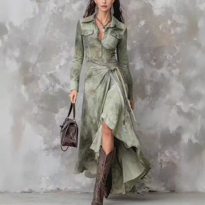 Triplechic™ Chic Printed Shirt Dress