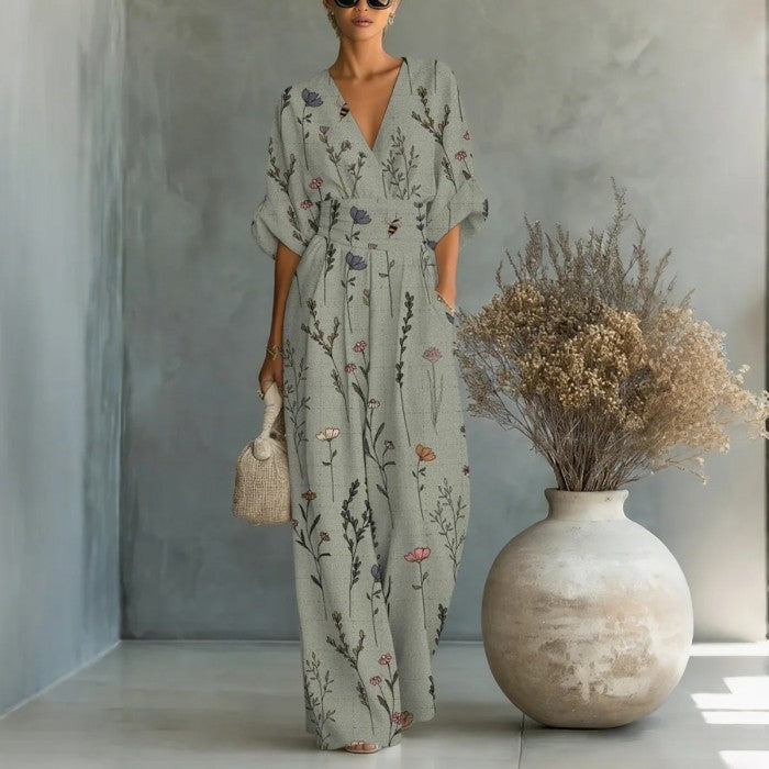 Triplechic™ VEase Sculpt Print Jumpsuit