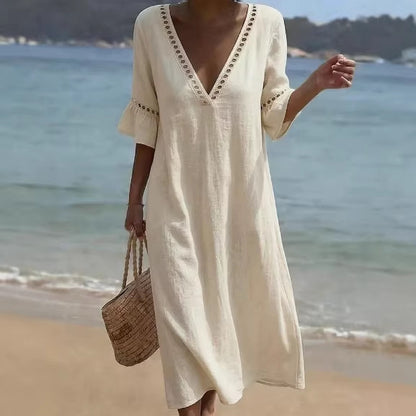 Triplechic™ LinenLace Flow Dress