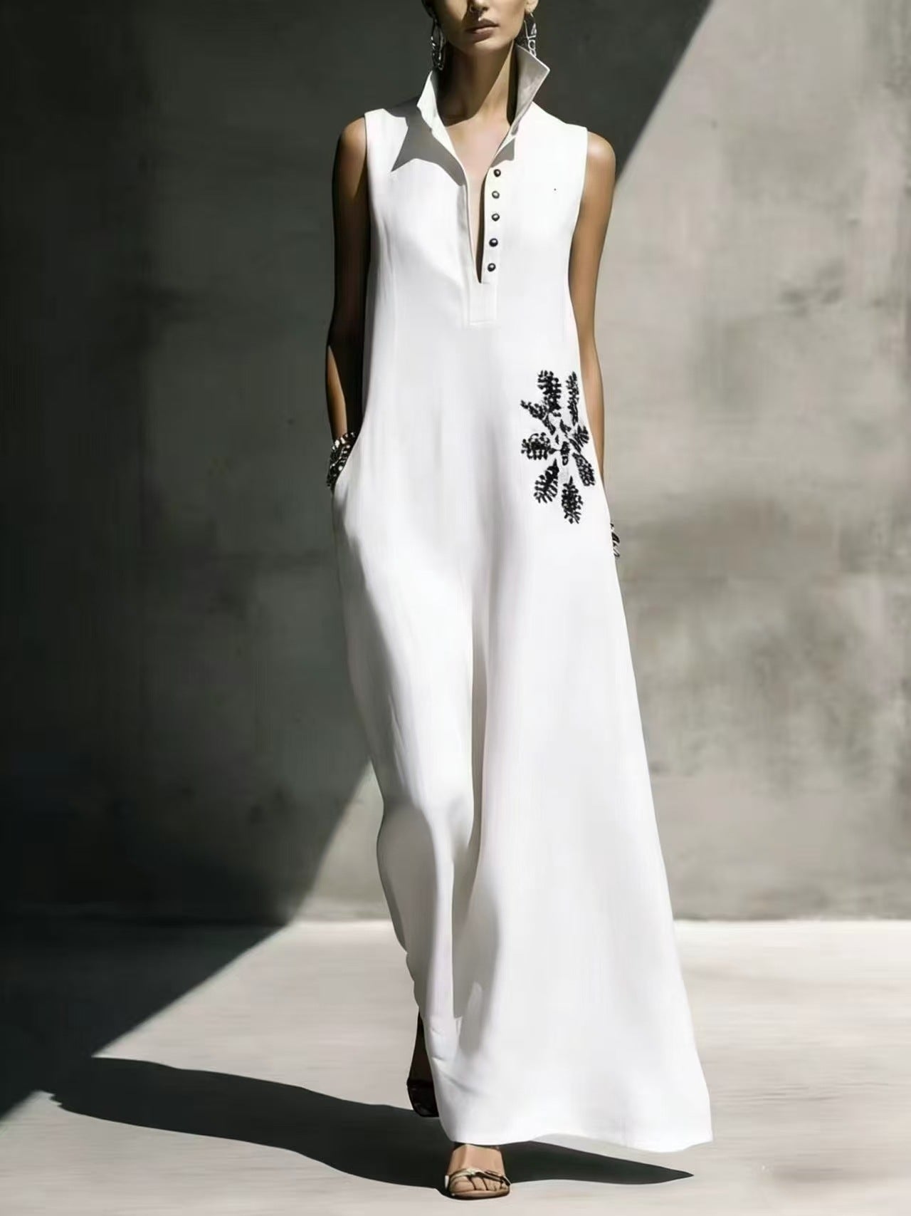 Triplechic™ PrintPocket Mandarin Dress
