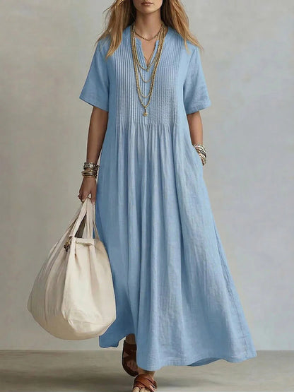 Triplechic™ VEase Pleat Linen Dress