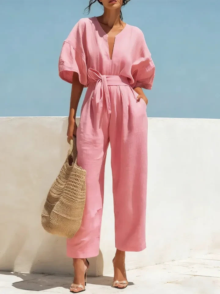 Triplechic™ LinenV Ease Jumpsuit