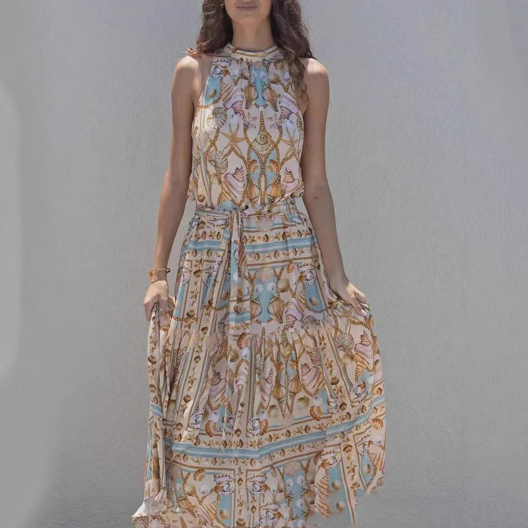 Triplechic™ Bohemian V-Neck Floral Maxi Dress