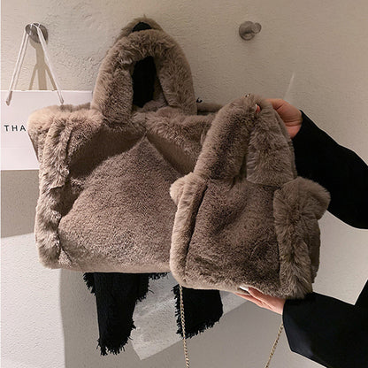 Fluffy Hand Bag For Women