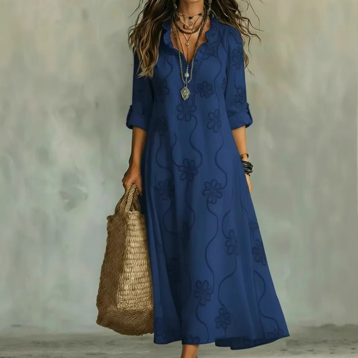 Triplechic™ PrintFlow Robe Dress
