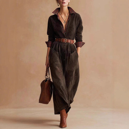 Triplechic™ HeritagePlaid Jumpsuit Dress