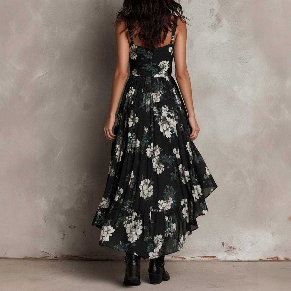 Triplechic™ VContour Slit Maxi Dress