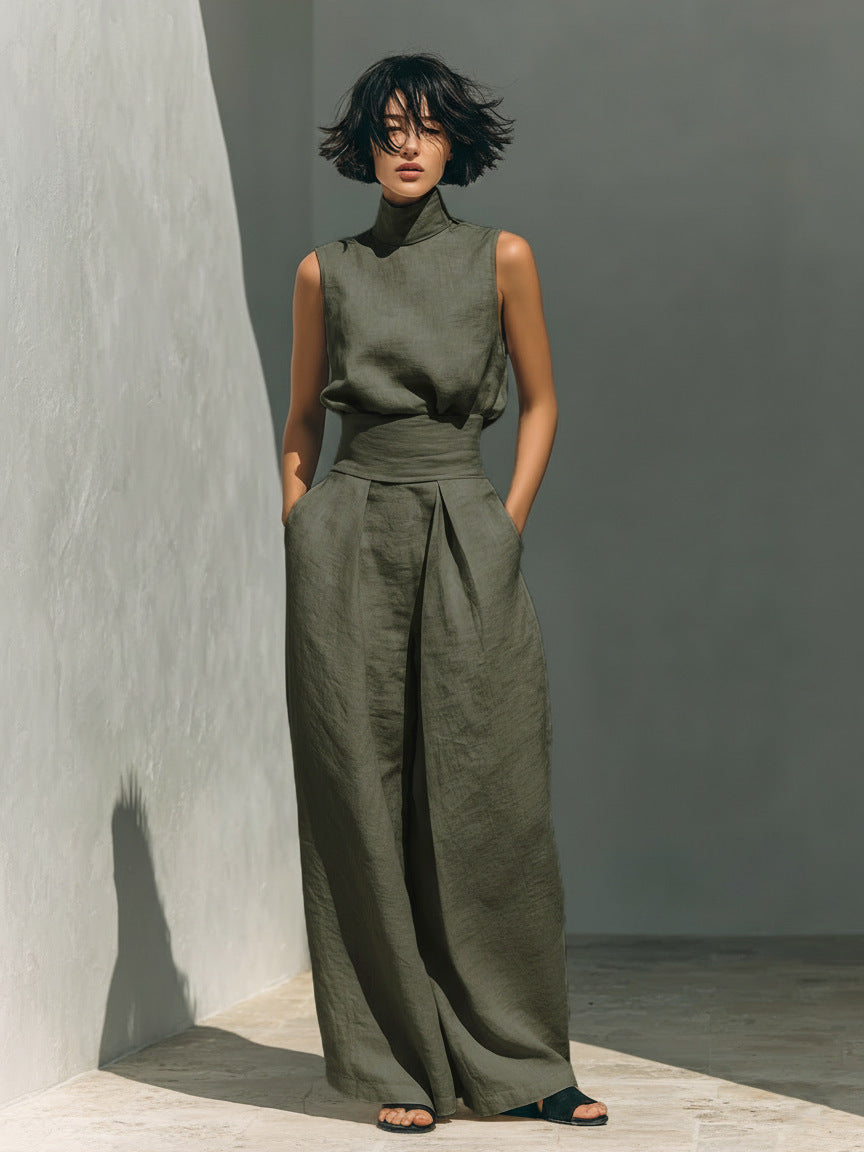 Triplechic™ LinenEase Wide-Leg Set