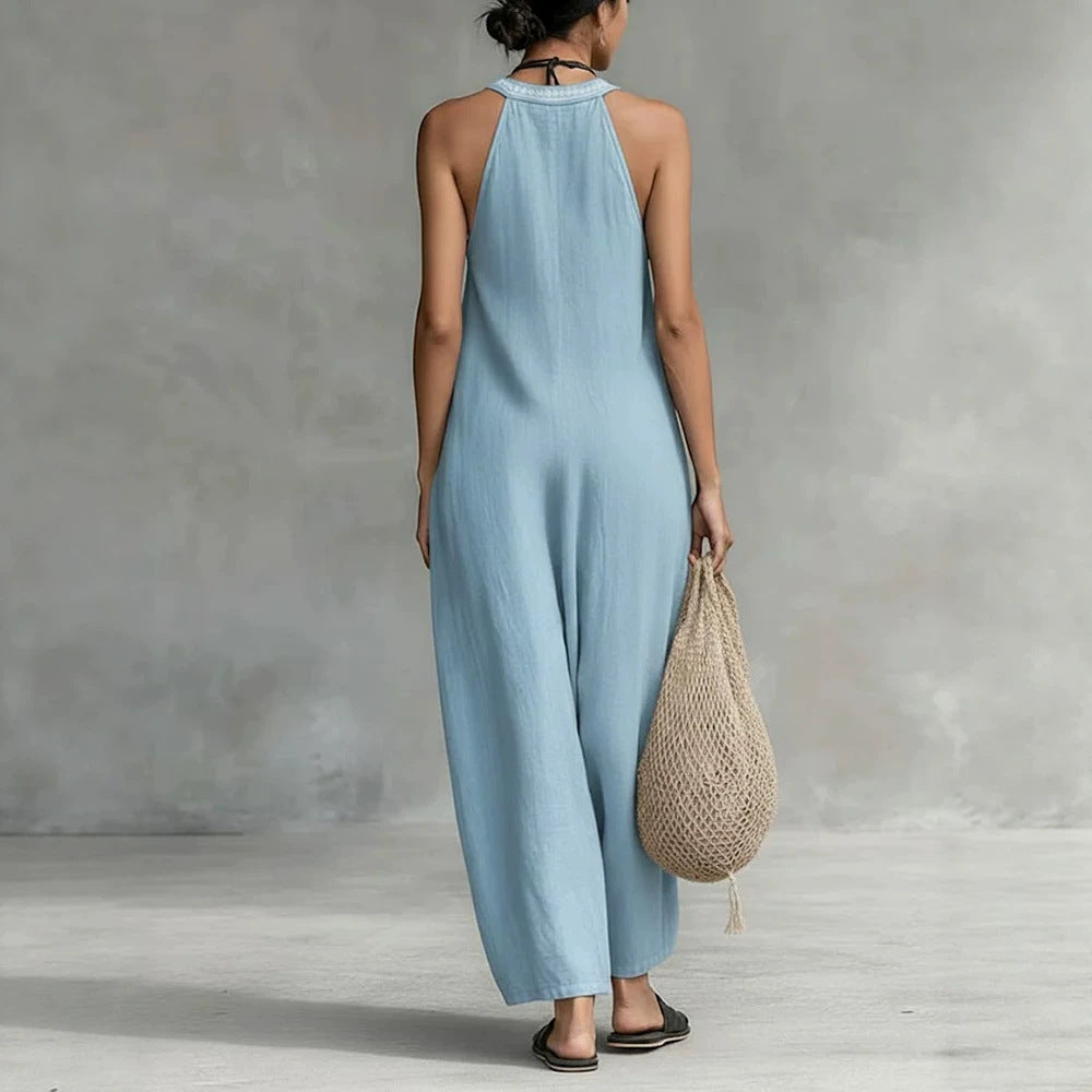Triplechic™ VContour Halter Jumpsuit