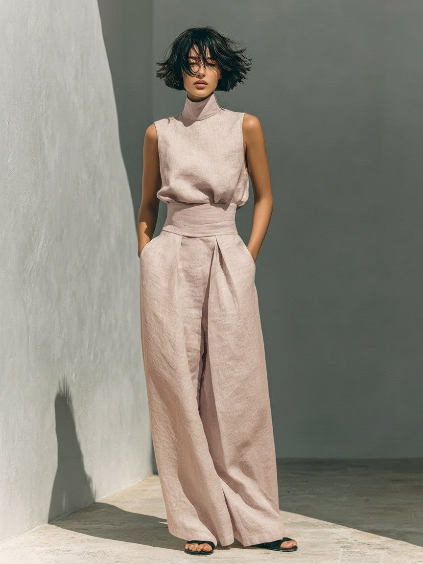 Triplechic™ LinenEase Wide-Leg Set