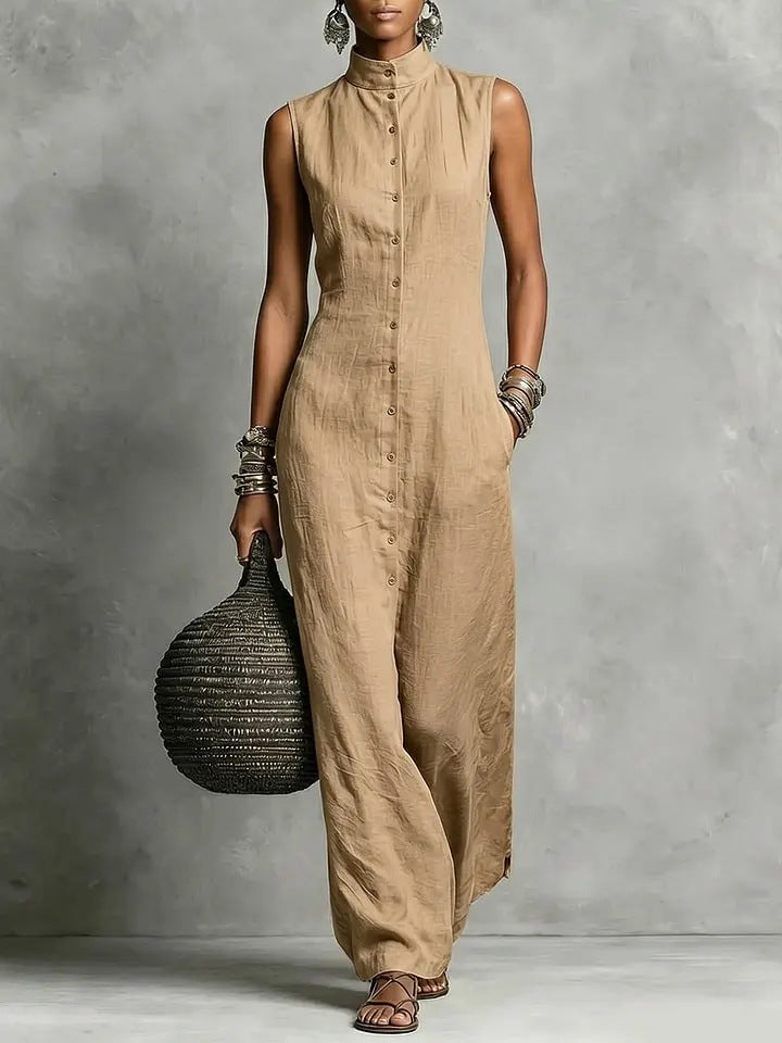 Triplechic™ StandContour Sleeveless Jumpsuit