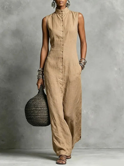 Triplechic™ StandContour Sleeveless Jumpsuit