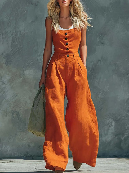 Triplechic™ RetroContour Wide Jumpsuit