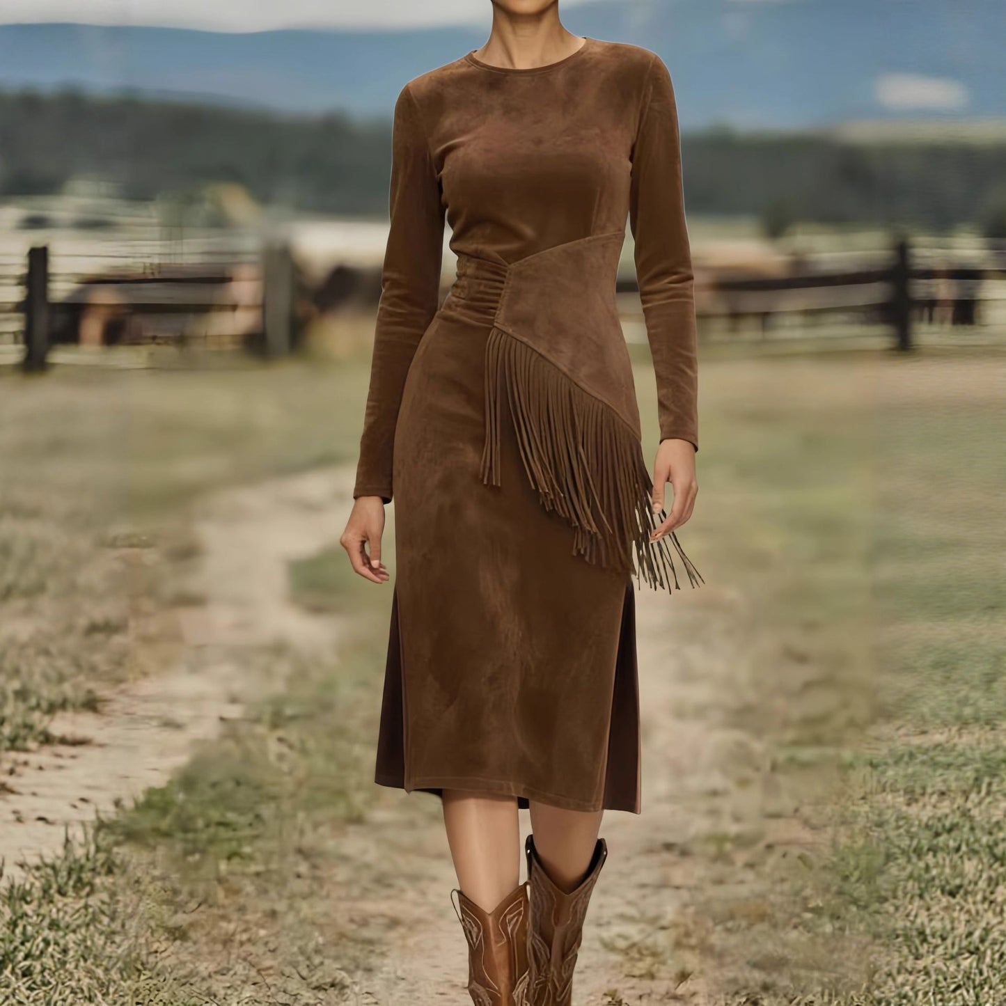 Triplechic™ Retro Western Fringe Dress