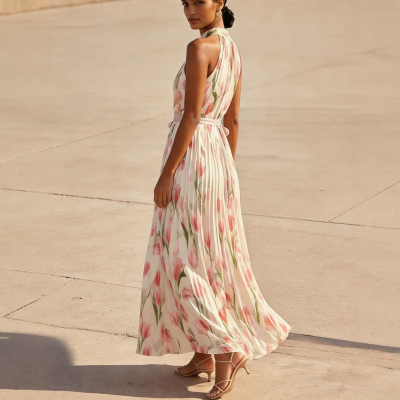 Triplechic™ HalterFlow Print Dress