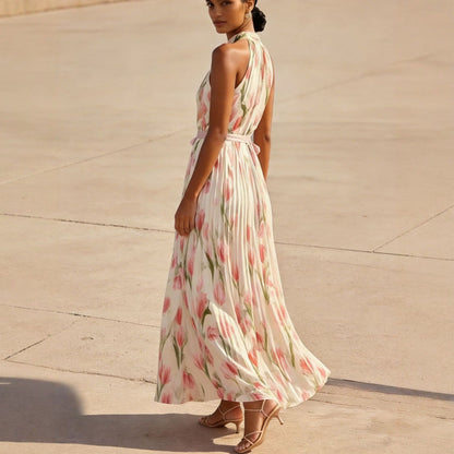 Triplechic™ HalterFlow Print Dress