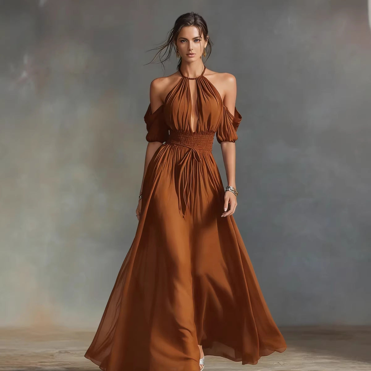 Triplechic™ HalterContour Maxi Dress