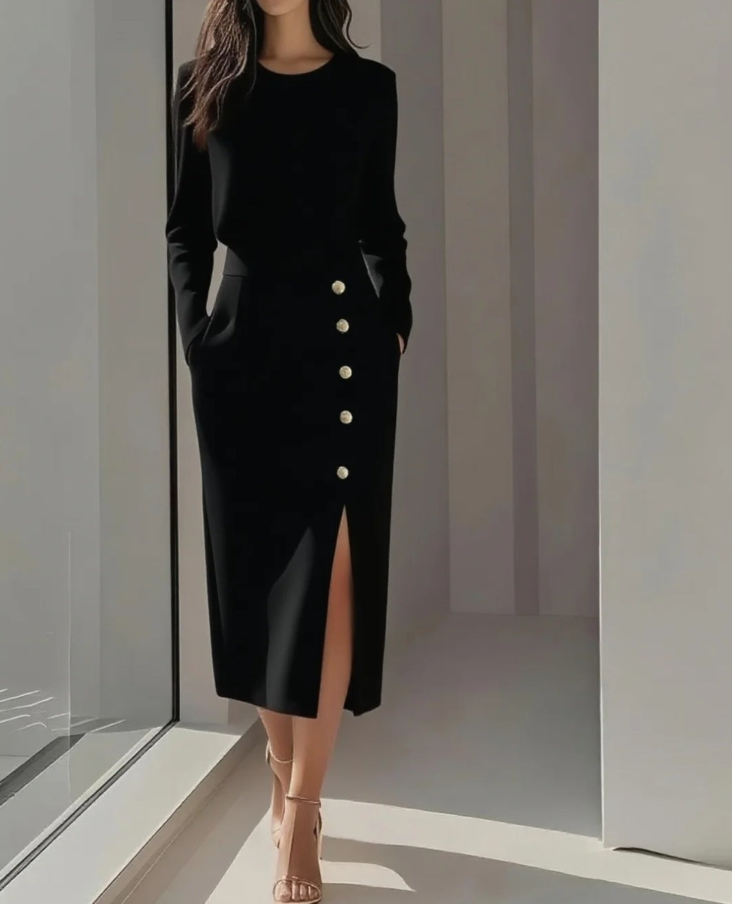 Triplechic™ TieGrace Slit Dress