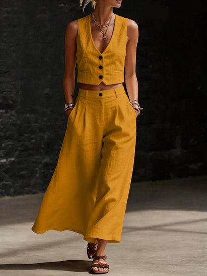 Triplechic™ VVest Contour Wide-Leg Set