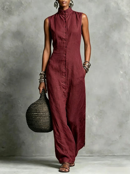Triplechic™ StandContour Sleeveless Jumpsuit