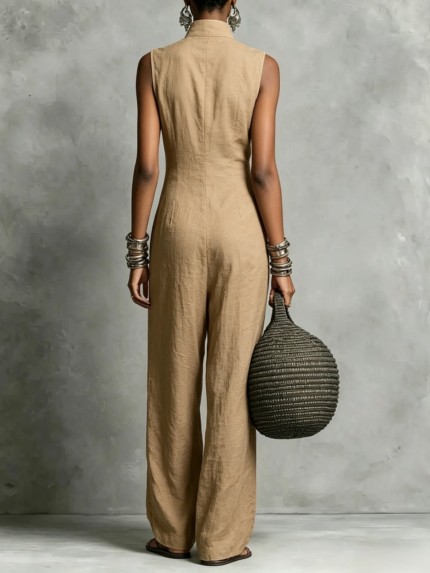 Triplechic™ StandContour Sleeveless Jumpsuit