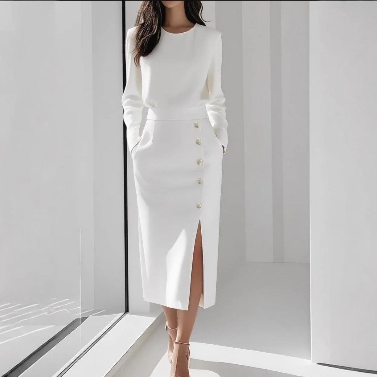 Triplechic™ TieGrace Slit Dress