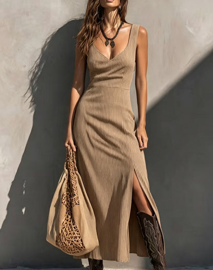 Triplechic™ SculptSlip Slit Dress