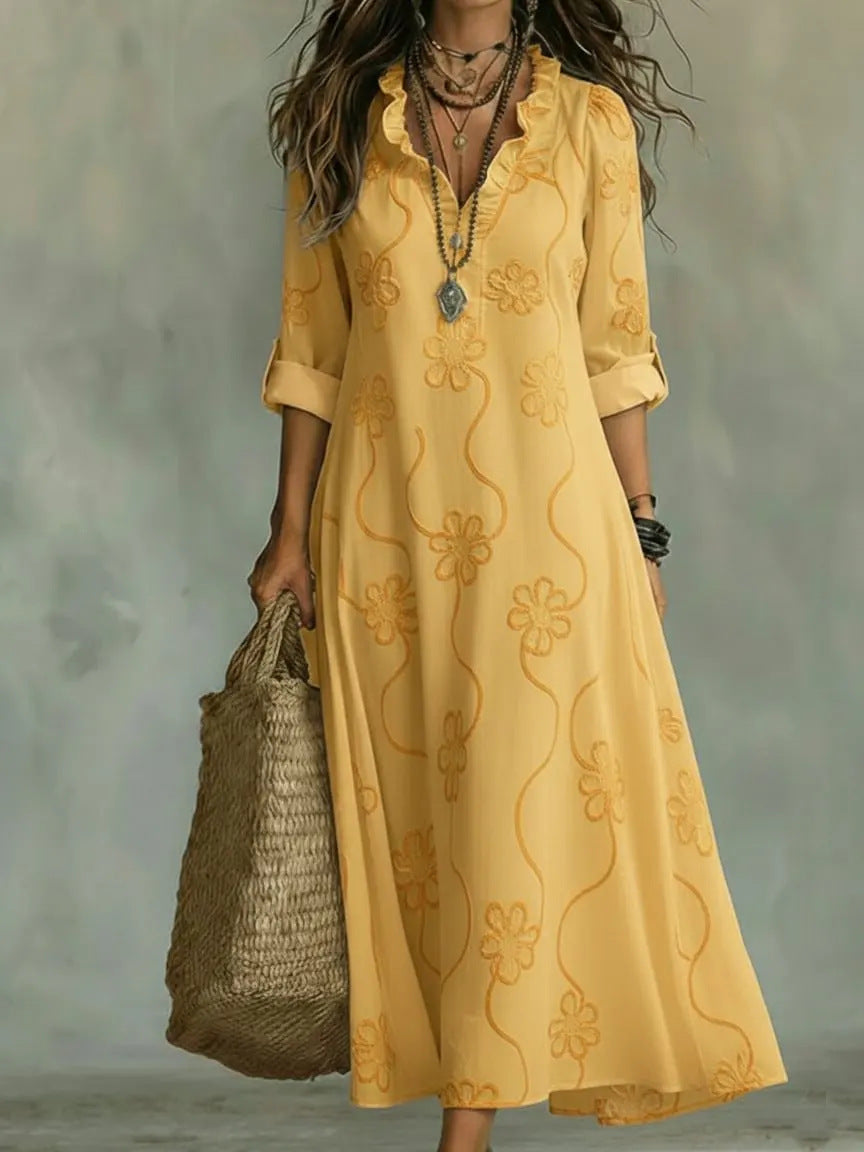 Triplechic™ PrintFlow Robe Dress