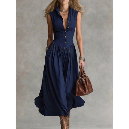 Triplechic™ LapelContour Maxi Dress