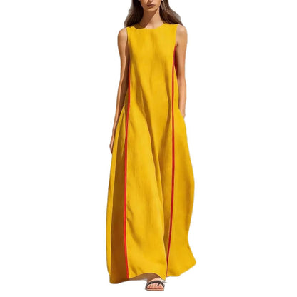 Triplechic™ LinenStripe Flow Dress