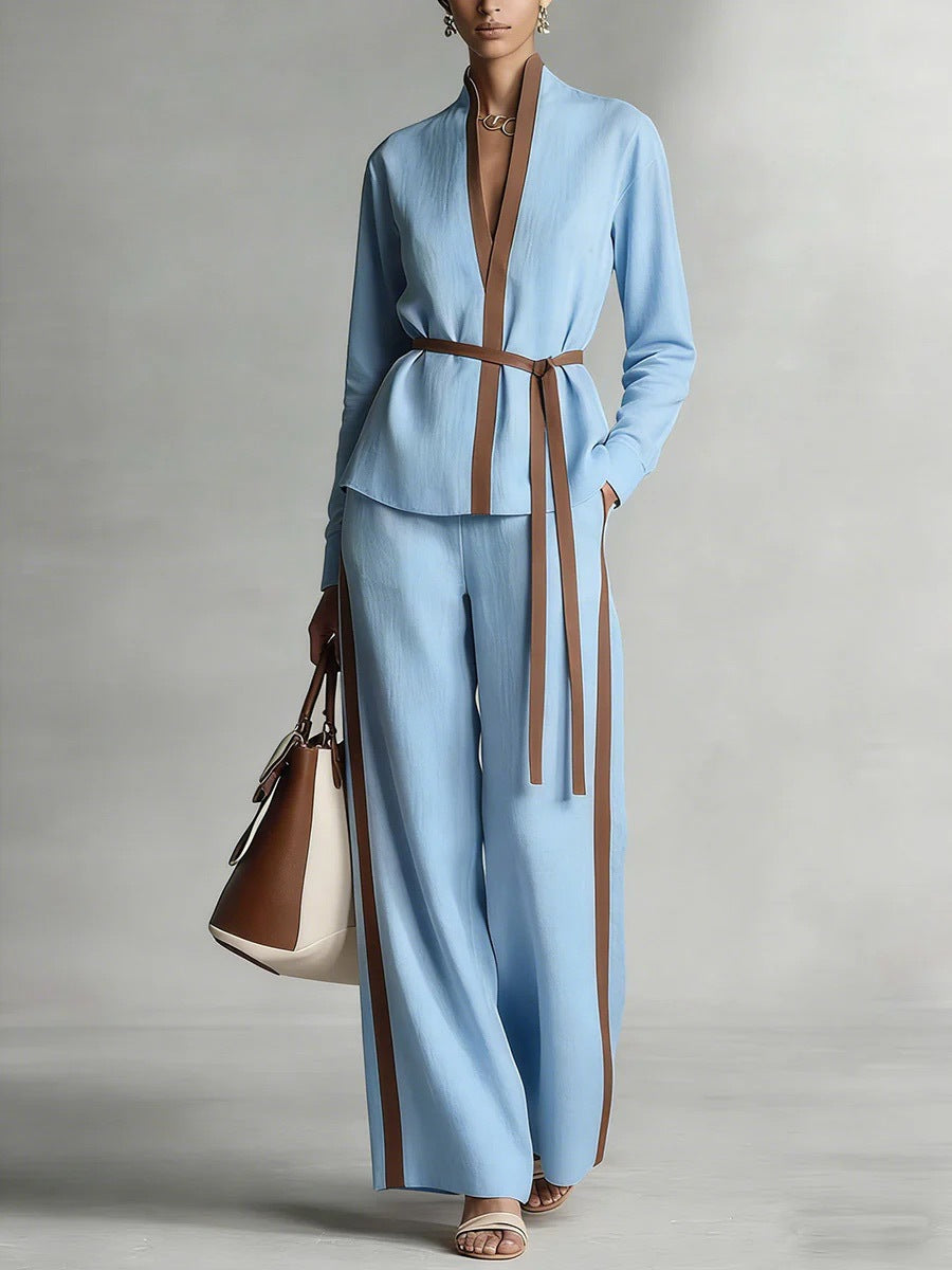 Triplechic™ MandarinContour Wide-Leg Set