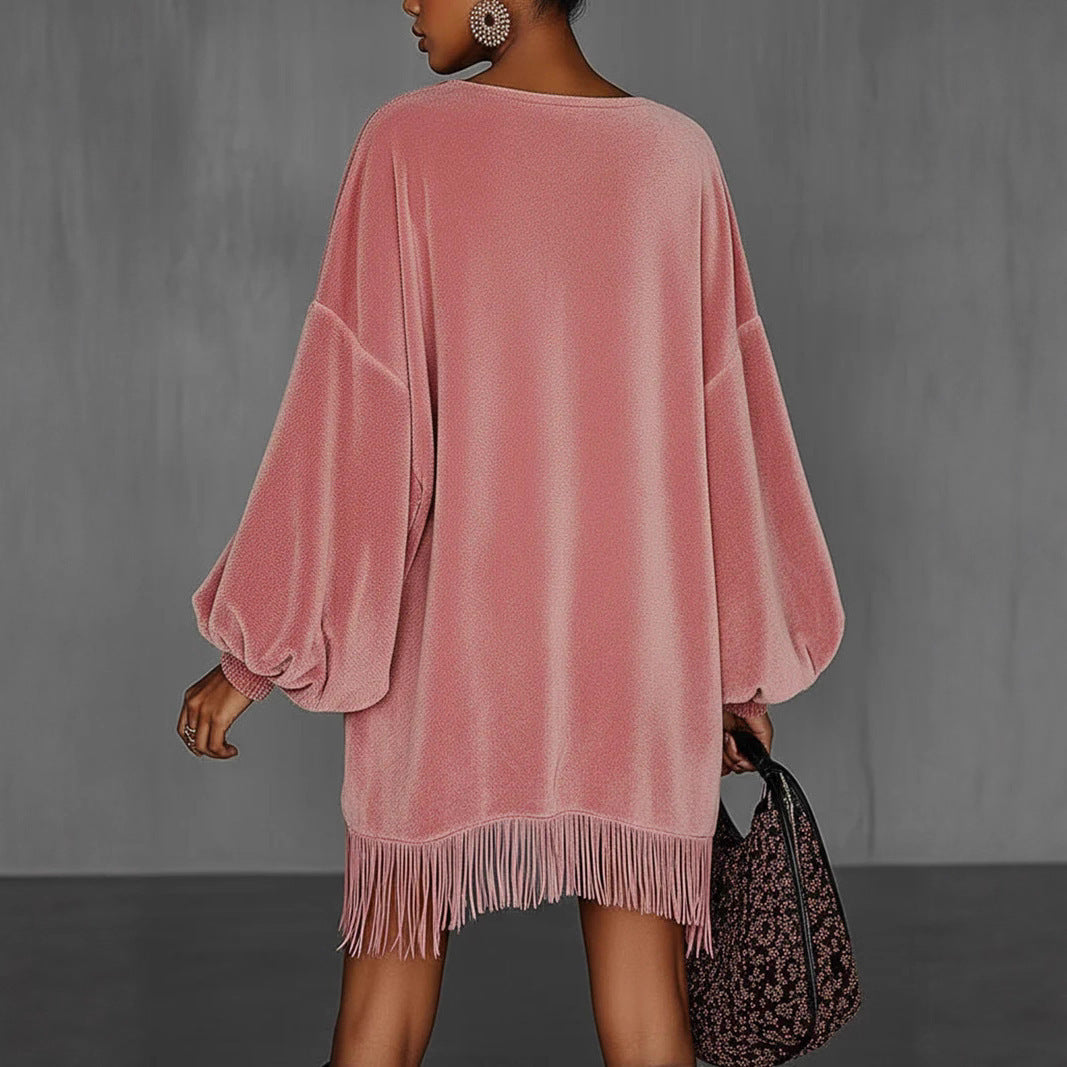 Triplechic™ Tassel Pocket Dress