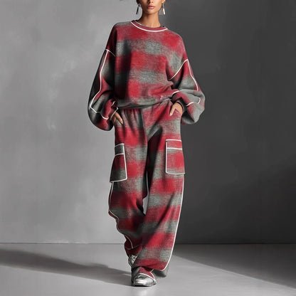 Triplechic™ Chic Plaid Pantsuit