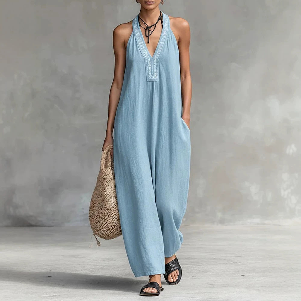 Triplechic™ VContour Halter Jumpsuit