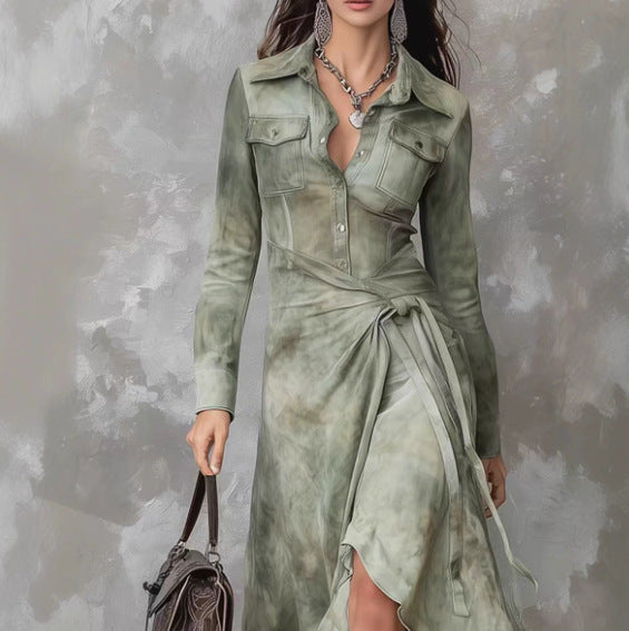 Triplechic™ Chic Printed Shirt Dress