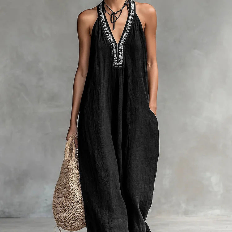 Triplechic™ VContour Halter Jumpsuit