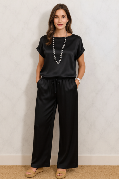 Triplechic™ Effortless Flow Shirt & Wide-Leg Set