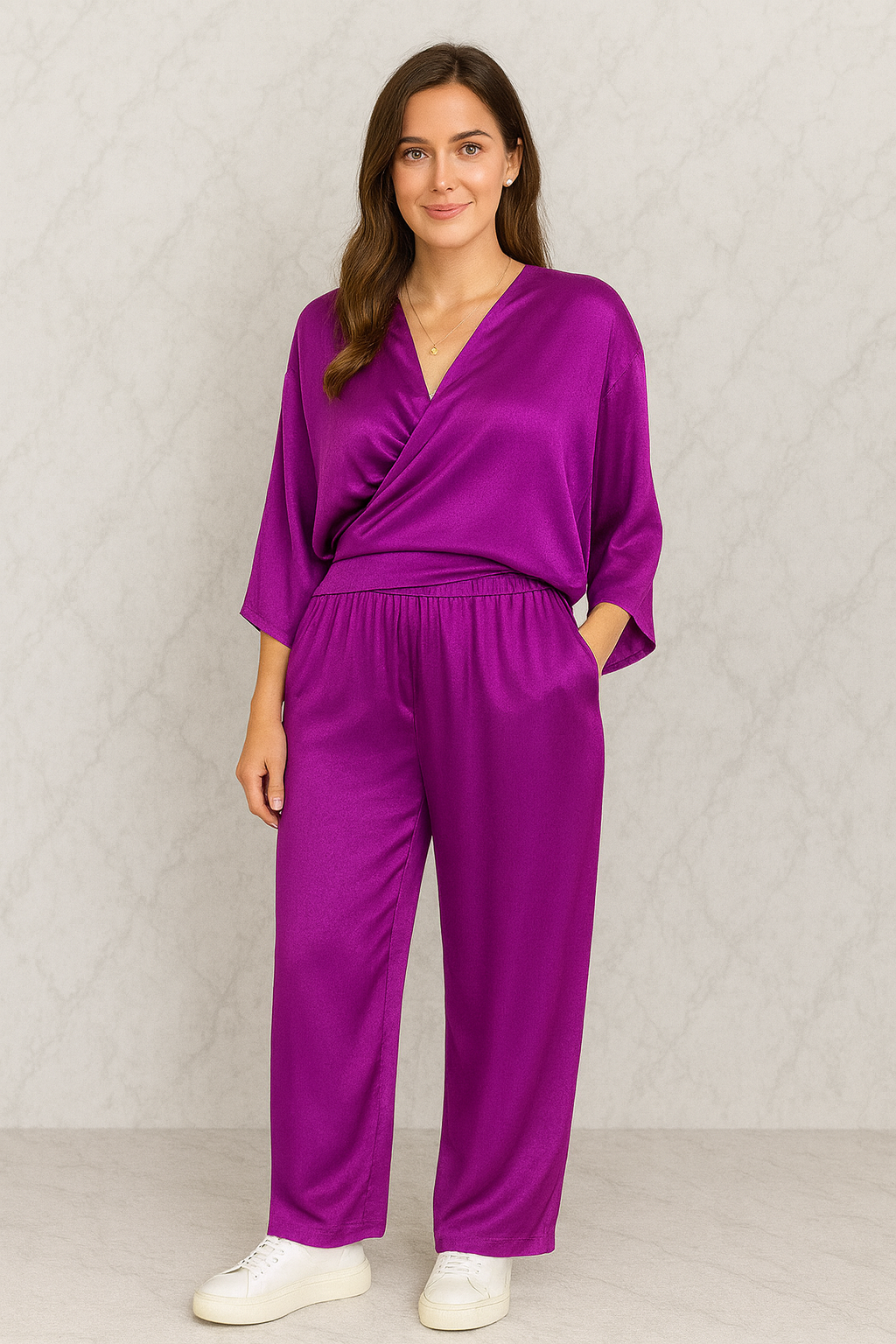 Triplechic™ Satin Grace Two-Piece Set