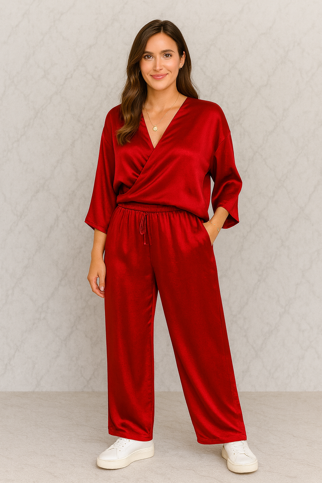 Triplechic™ Satin Grace Two-Piece Set