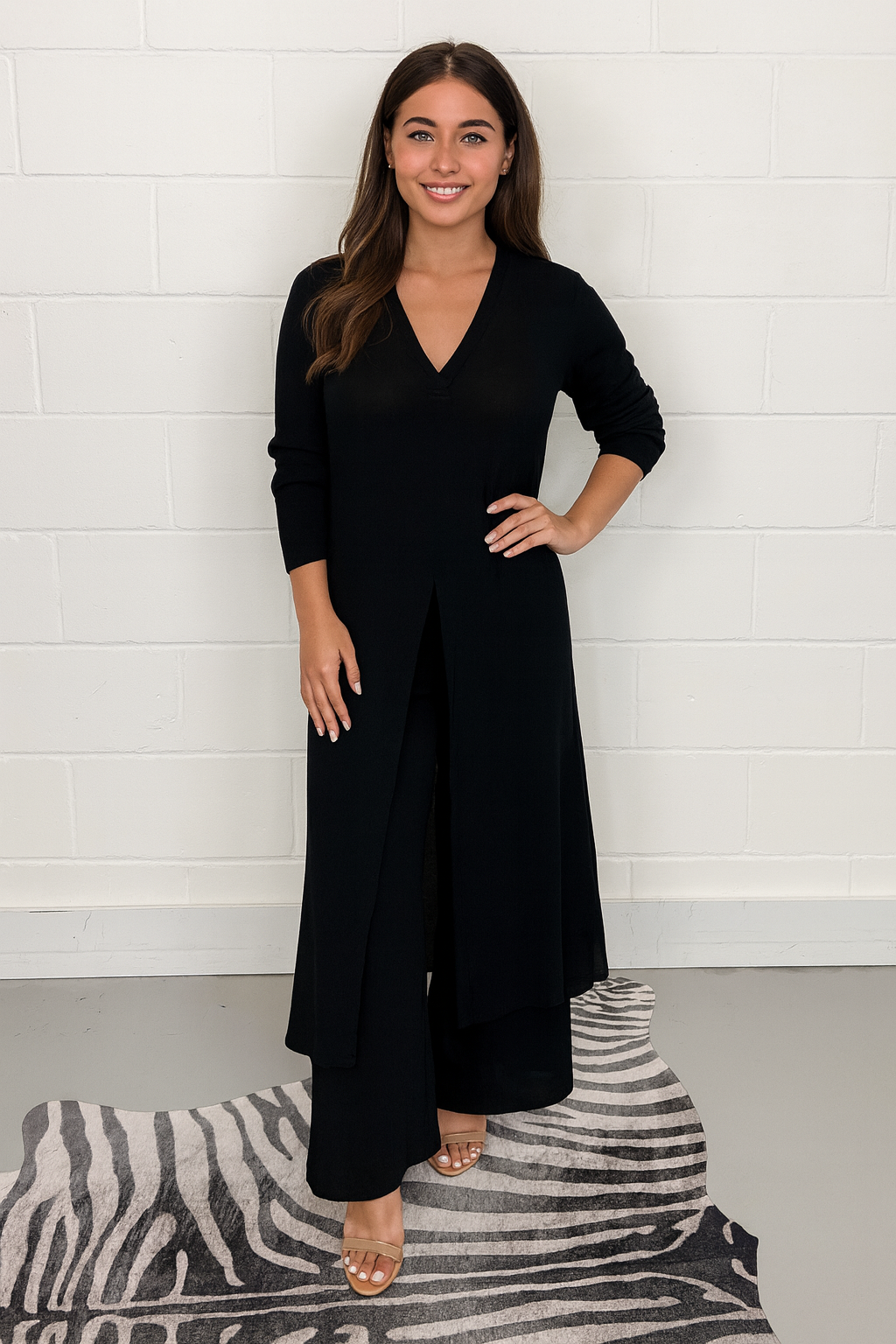 Triplechic™ Split Long Top & Trousers Set