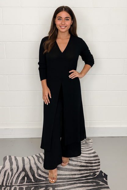 Triplechic™ Split Long Top & Trousers Set