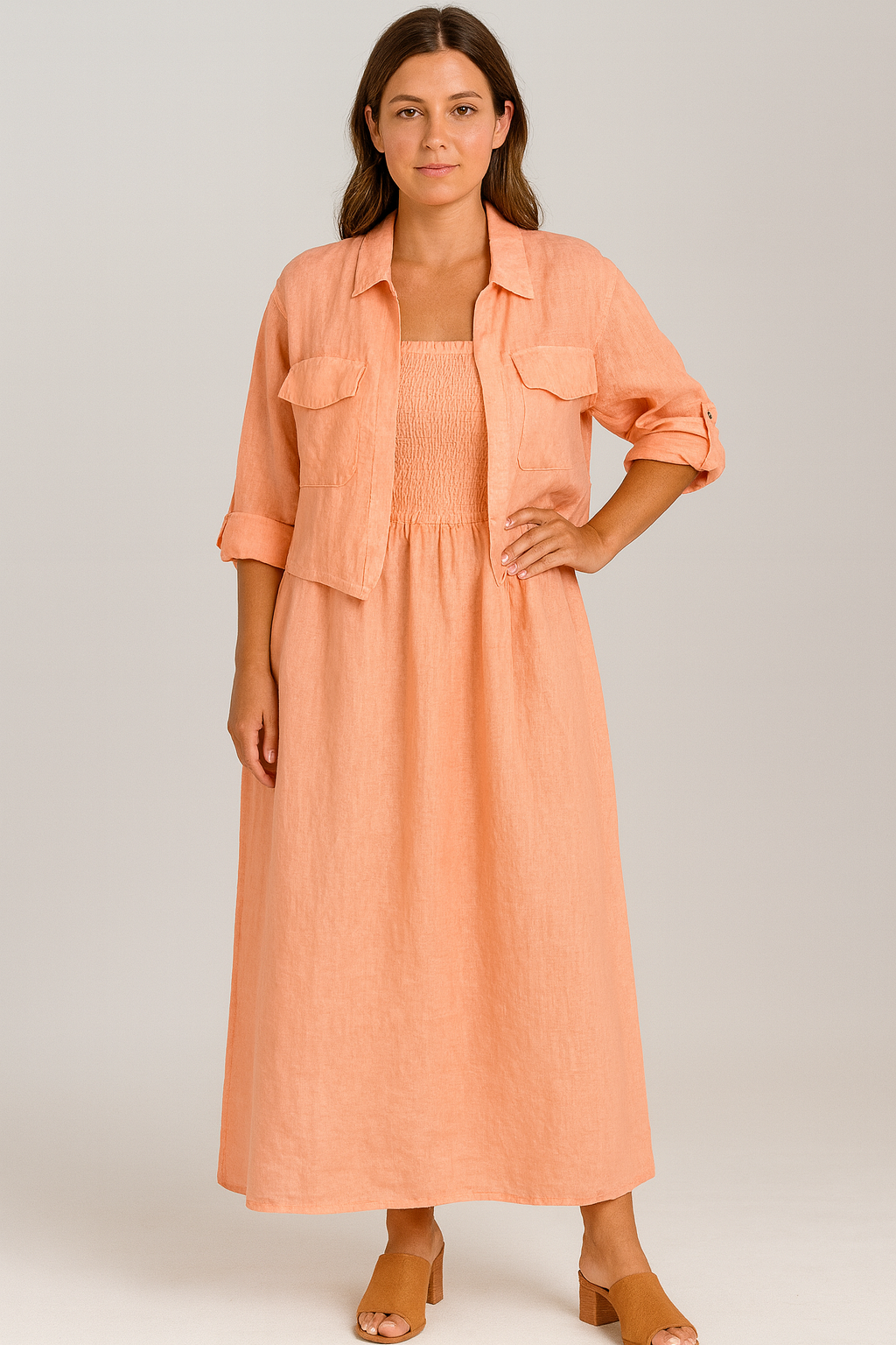 Triplechic™ Chic Cardigan & Suspender Skirt Set