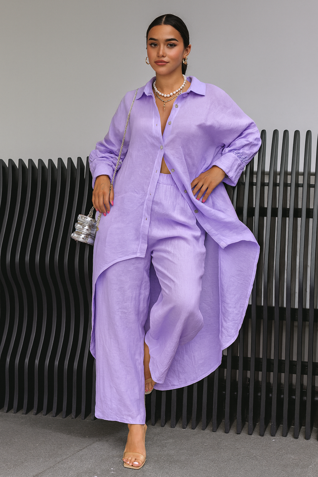 Triplechic™ Cotton & Linen Wide-Leg Set
